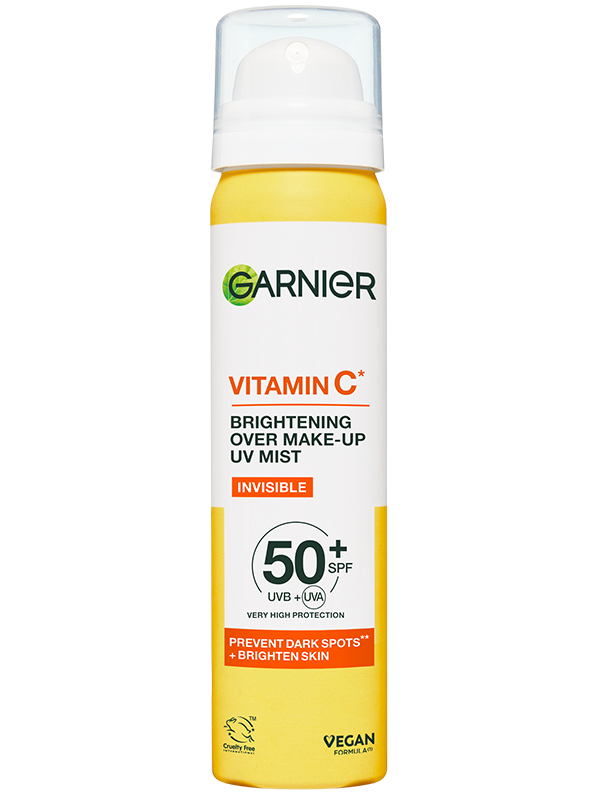 Garnier Vitamin C* rozjasňujúca pleťová hmla s SPF 50+